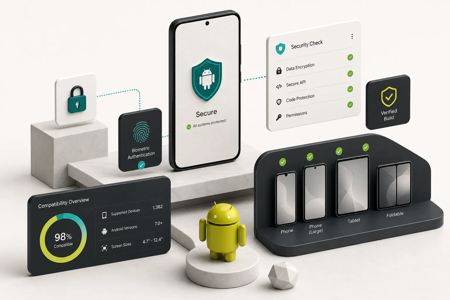 Android app fejlesztés biztonsági tesztelése és eszközkompatibilitási ellenőrzése különböző okostelefonokon