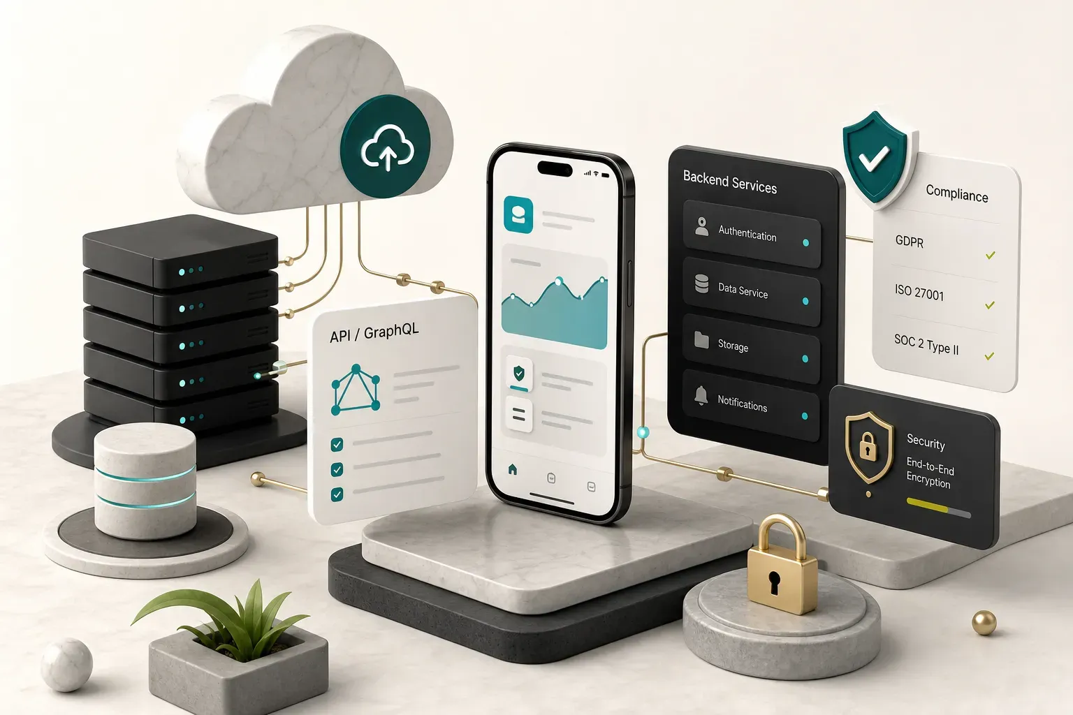 iOS app fejlesztés backend rendszerekkel és adatvédelmi megfelelőséggel a kódolási folyamat mögött