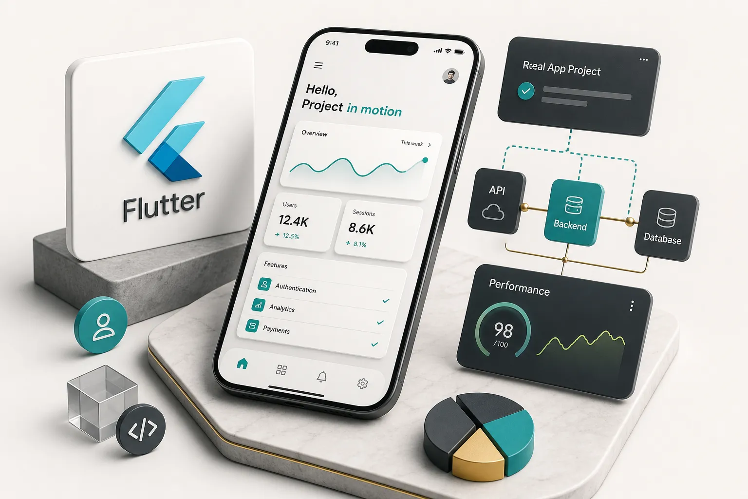Flutter egy valódi appprojektben: fejlesztői környezet és kódrészlet mobilalkalmazás építése közben