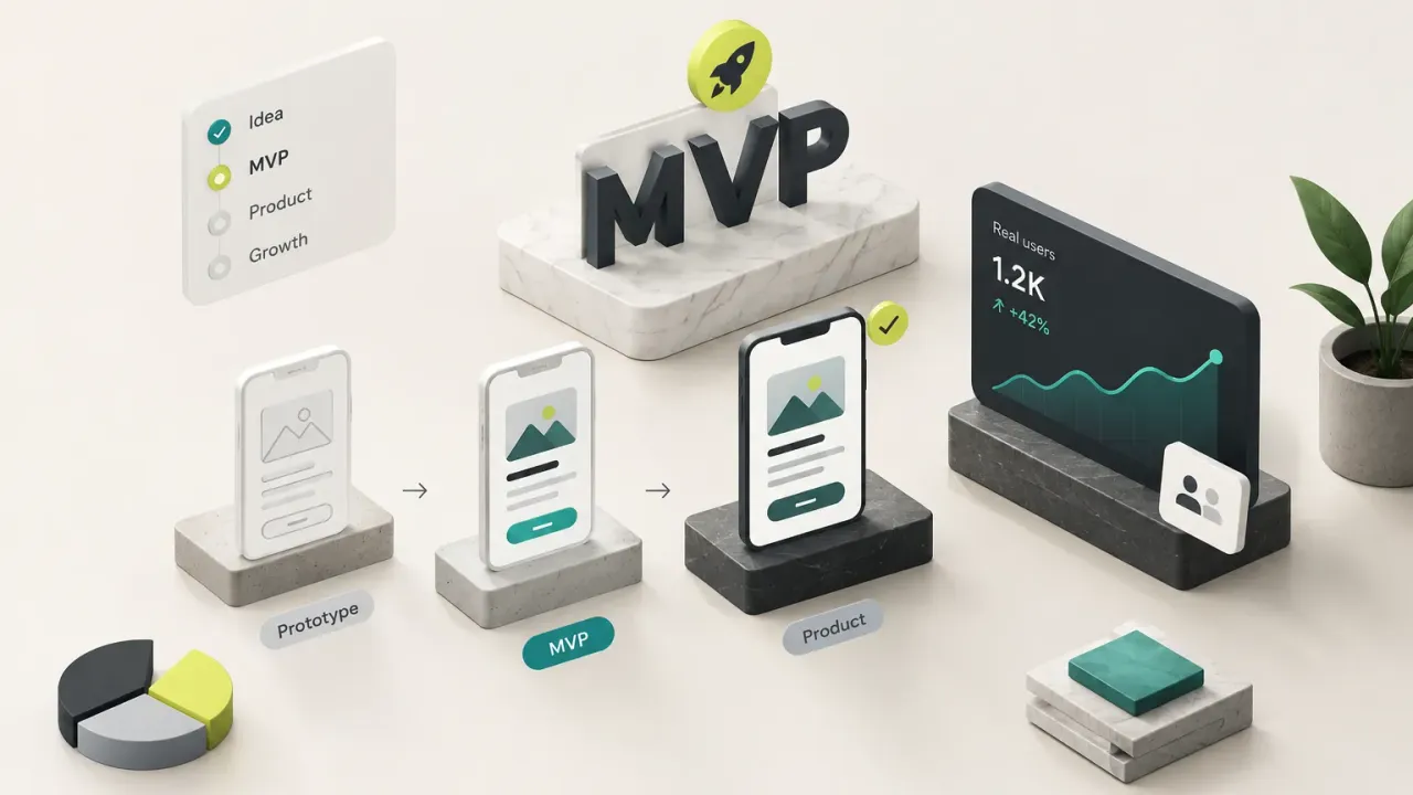 Mikor kell MVP egy startup fejlesztéséhez: döntési folyamat lépései ábrán szemléltetve
