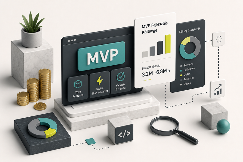 MVP fejlesztés költsége: költségtényezők és tervezés áttekintése startupok számára