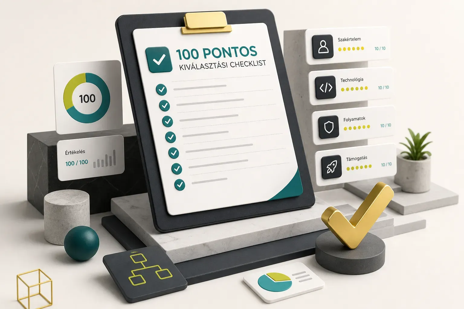 Webfejlesztő cég kiválasztása 100 pontos checklistával céges csapat munka közben